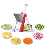 Safe Mandoline Slicer 5 1 Vegetable Cutter, Strips Julienne Dicer Adjustab.... Fixed Price $60.26.