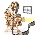 Robotime Rokr Hand Crank Projector Classic Film Vitascope 3D Wooden Puzzle Model. Fixed Price $127.64.