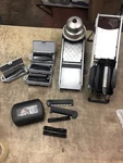 Buyer Deluxe La Mandoline With Pusher Lot Of 2 Extras. Fixed Price $341.99.