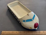 Blue Shinkansen Children's Bullet Train Plastic Lunch Tray Plate No Insert Vtg. Fixed Price $23.98.