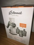 Eternal Living Rotary Grater Shredder Slicer W/ 3 Blades New. Fixed Price $18.50.