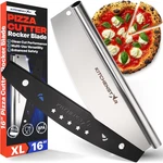 Kitchenstar 16-INCH Pizza Cutter Rocker Blade Sharp Stainless Steel Slicer Kni. Fixed Price $44.32.
