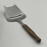 Vtg Mcm Cheese Plane Slicer Knife Wood Handle Stainless Steel Charcuterie Board. Fixed Price $7.18.