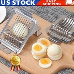 Stainless Steel Boiled Egg Slicer Cutter Mushroom Tomato Ham Kitchen Chopper Usa. Fixed Price $7.88.