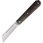 Jack Wolf Knives Dark Bronze Matter Fat Carbon Handle S90V Steel Folding Blade. Fixed Price $349.99.