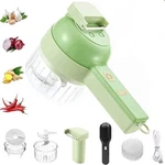 4 In 1 Vegetable Cutter Multifunctional Handheld Electric Wireless Chop Garlic. Fixed Price $39.99.