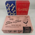 Vintage Kitchen Collectibles Slice-a-slice W/ Cake Sandwich Cutters Boxes. Fixed Price $54.99.