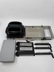 Jaccard Professional Kitchen Mandolin Safehands 6-BLADE Stainless Steel Slicer. Fixed Price $25.99.