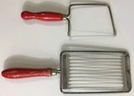 Vintage Tomado Holland Tomato Cheese Slicer - Red Wooden Handles Nice Cond. Fixed Price $30.45.