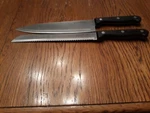 Utopia Kitchen 8'' Bread Knife & 8" Chef Stainless Steel Composite Handle. Fixed Price $18.00.
