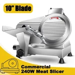 Electric Commercial Meat Slicer 10IN Steel Blade Frozen Cheese 240W. Fixed Price $239.99.