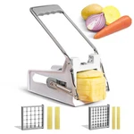 French Fry Cutter With 2 Stainless Steel Blades Potato For Slicing P.... Fixed Price $30.53.