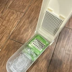 Lns Multi-blade Vegetable & Fruit Slicer Grater Set, White Green, Plastic Metal. Fixed Price $16.49.