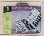 Vtg "gourmet Traditions" 19-PIECE Chefs Cutlery Knife Cuisine Set Gray Case. Fixed Price $28.95.