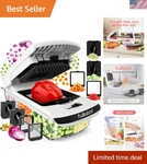 Vegetable Chopper Spiralizer Food Slicer Dicer 4 In 1 Kitchen Gadget. Fixed Price $57.67.