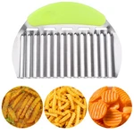 Large Crinkle Cutter French Fry Wave Slicer Potato Wavy Chopper. Fixed Price $16.24.