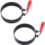 3.5" Egg Rings Set Of 2 With Silicone Handle, Round Mold For English Muffins,.... Fixed Price $11.46.