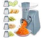 Cook With Color Electric Slicer, 150W Food Prep Machine Blue/grey. Fixed Price $60.00.