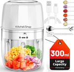 Electric Garlic Chopper, 300ML Portable Cordless Mini Food Processor, Rechargeab. Fixed Price $37.73.