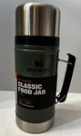 Stanley Classic Stainless Steel Vaccum Insulated Food Jar Green 1 Qt. Fixed Price $35.00.