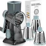 Keouke Rotary Cheese Grater Hand Crank Transparent - Shredder Slicer Grinder 3. Fixed Price $41.11.