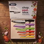Zyliss 6 Piece Kitchen Knife Set With Blade Guards Chef Santoku Utility Paring. Fixed Price $40.99.