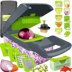 Dewpeton Pro-series 20-IN-1 Mandoline Slicer & Spiralizer, Veggie Chopper With. Fixed Price $71.75.
