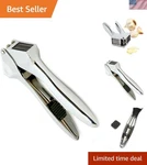 Norpro Ultimate Garlic Press & Slicer 8IN Polished Chrome Two Compartment Tool. Fixed Price $47.49.