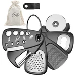 Kitchen Unique Gadgets 6-PIECE Set Cheese Grater Peeler Pizza Cutter Gift. Fixed Price $14.70.