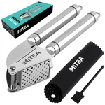 Mitba Garlic Press Set- Professional Stainless Steel Mincer, User Friendly With. Fixed Price $12.48.