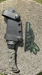 Half Face Blades Custom Fixed Knife W/ Kydex Sheath Micarta Handle Usa. Fixed Price $299.00.