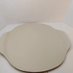 Pampered Chef Pizza Round Baking W/ Handles Stoneware 100251 Usa. Fixed Price $60.00.