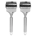 2 Pieces Fettuccine Cutter Roller Dough Stainless Steel Noodle .... Fixed Price $19.61.